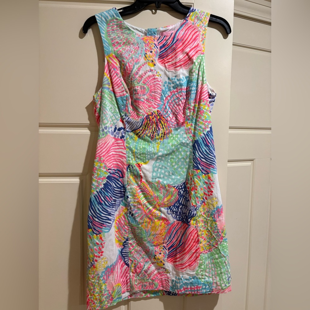 Lily Pulitzer shift dress - roar of the seas print size 8